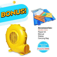 MK Bounce house bouncy castle combo slide