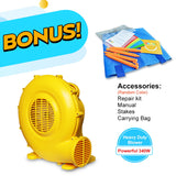 Mking Bounce house bouncy castle bouncer slide with blower